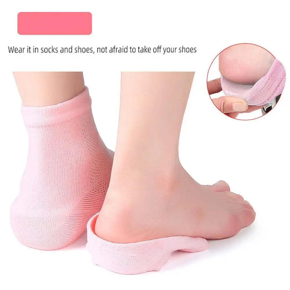 Sports Invisible Rizzsoles Height Max Socks Thickened SEBS Half Height Increase Insoles 2.5/3.5Cm Anti-Slip Shoe Lift Women Men