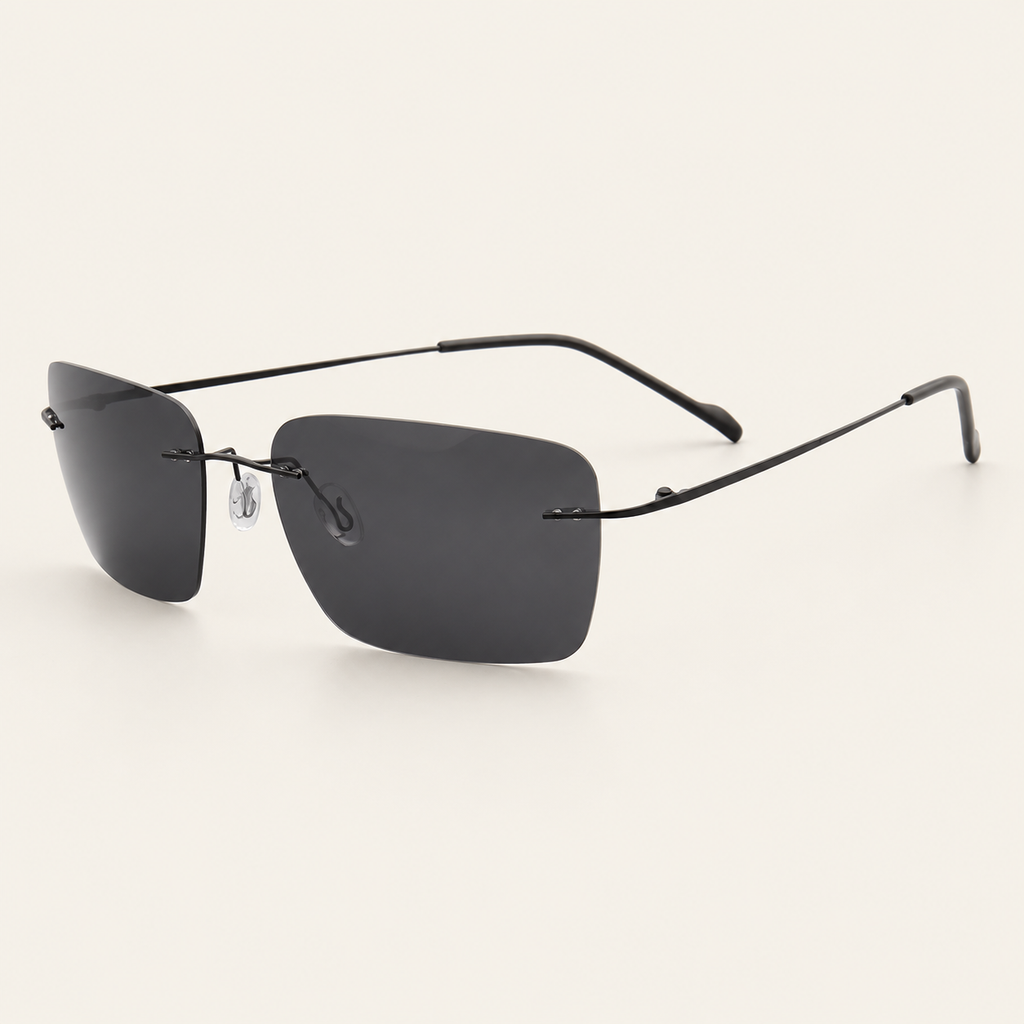 VYREN Rimless Rectangle SunGlasses