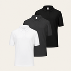VYREN 3 Pack Performance Short Sleeve Golf Shirts